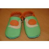 Lederpuschen Motiv Schnecke