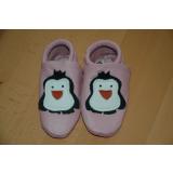 Lederpuschen Motiv Pinguin