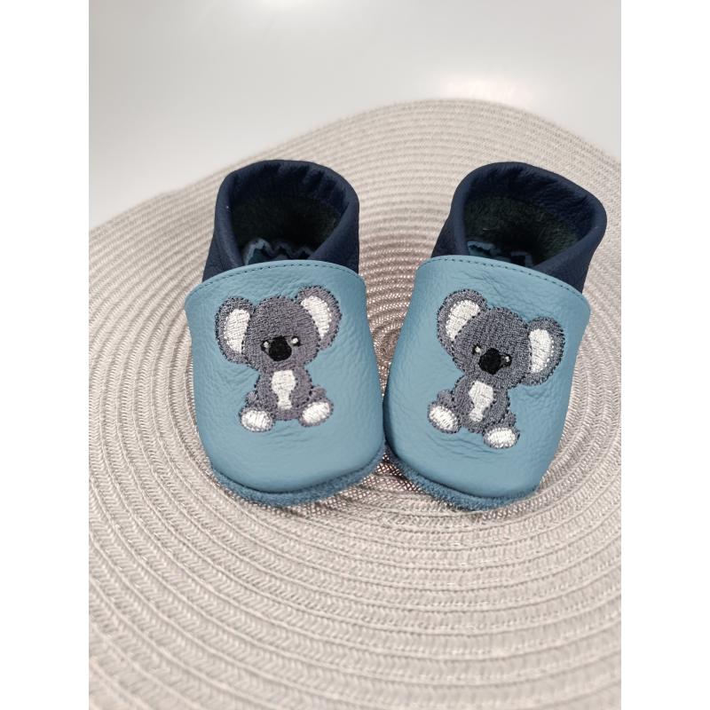 Lederpuschen Koalabär gestickt