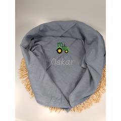 Spucktuch bestickt mit Trecker und Namen